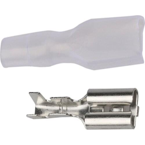 100pcs/bag 4.8 series insulated terminal thickness 0.3 male insert Sliver color connectors car terminals 0.2-1.0mm2