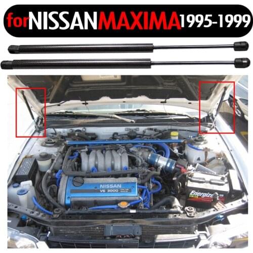 2x Hood Lift Supports Gas Struts Spring for Nissan Maxima A32 Series for Infiniti I30 Base 1995-1999 Sedan for Renault Samsung