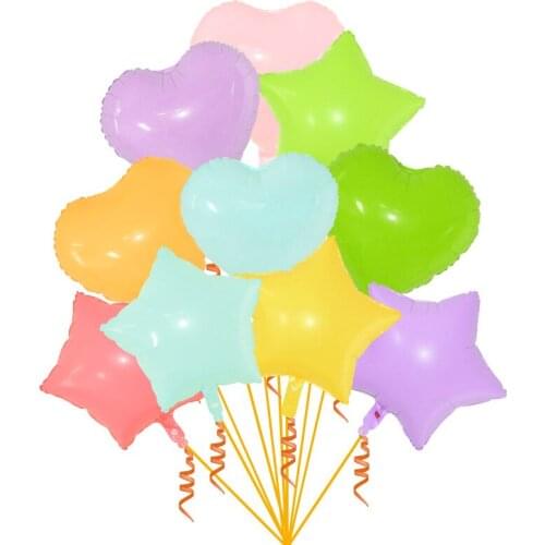 5pcs Five-pointed Star Heart Love Foil Balloon Wedding Baby Shower Children Birthday Party Decoration Supplies Kids Balloons