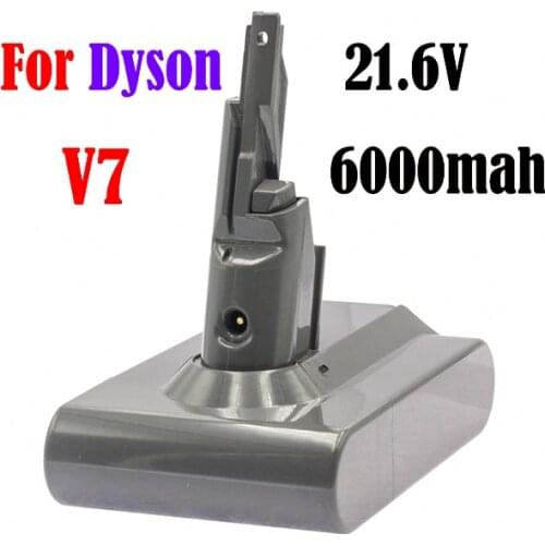 6000mAh 21.6V For Dyson V7 Motorhead Animal Trigger HEPA Car+Boat Absolute V7 Replacement Battery Handheld Vacuum Cleaners L50