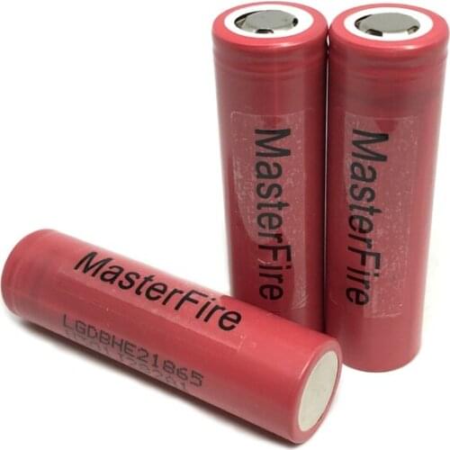 MasterFire 100% Original 18650 3.7V ICR18650 HE2 2500mAh Battery High Drain Pulse 35A E-cigs Rechargeable Lithium Batteries Cell