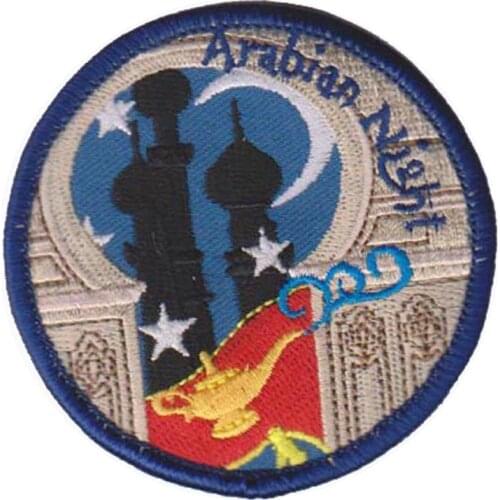 Arabian Nights Computerized Embroidery Patch/Sewing Patches Make by Twill with PVC Backing Accept Custom and MOQ Only 50pcs