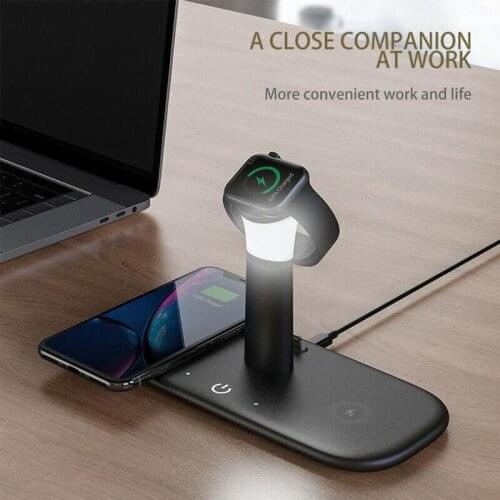 The Night Light Wireless Charger Is Suitable For Apple Mobile Phone Smart Watch Headset Wireless Charging