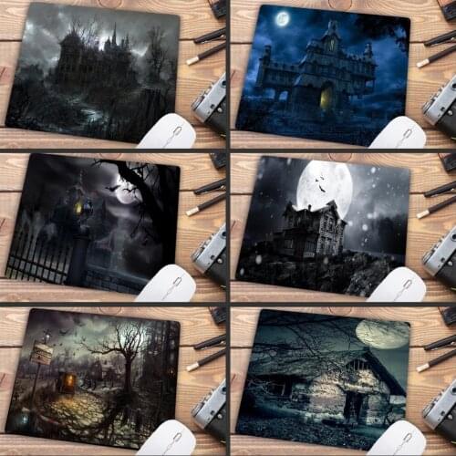Mairuige Big Promotion Terrible House At Night Mousepad Laptop Mouse Pad Computer Gaming Small Mouse Pad Gamer Play Mats 22X18CM