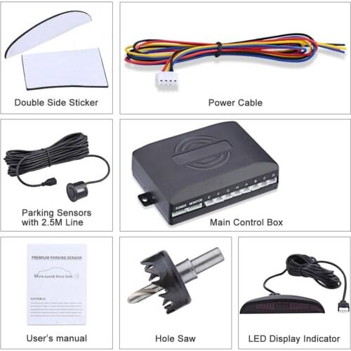 Parking Sensor With 8 Sensors Reverse Backup Car Parking Radar Monitor Detector System for Renault Eolab Twizy bmw