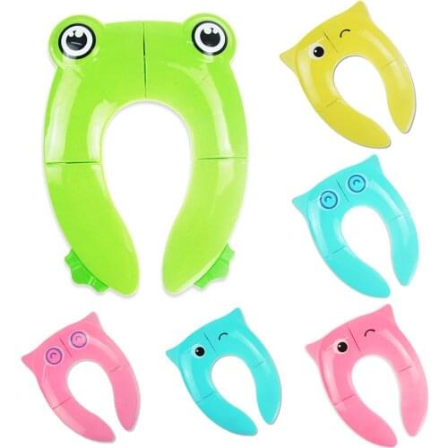 Kids Travel Folding Potty Seat Pad Portable Baby Toddler Toilet Training seat Cover Cushion Children Pot Chair Pad
