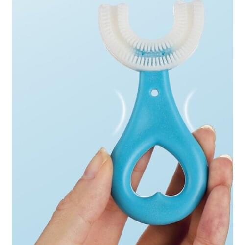 Baby Toothbrush Childrens Teeth Oral Care Cleaning Brush Convenient And Simple Silicone Baby Toothbrush