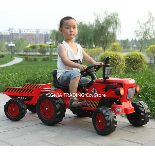 Kids Pedal Go-karts, Children Activity Tractor Suit For 2-6ages, Outdoor Ground Force Tractor with Trailer
