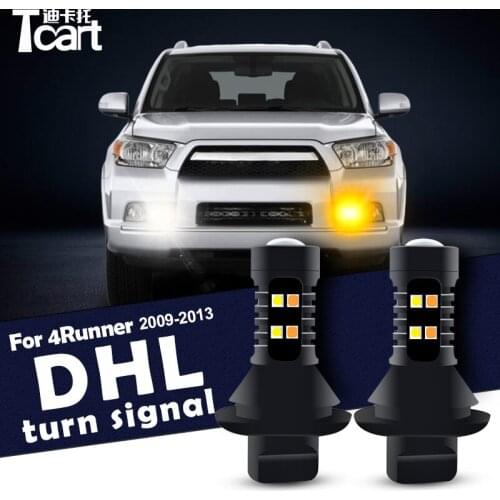 For Toyota 4runner Daytime Running Light Turn Signal Car Led drl accessories 2009 -2013