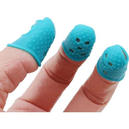 15Pcs/set Finger Cover Slip Anti-scalding Needle Flip Book Money Playing Piano Thimble Tip Hollowed Out Breathable Cover