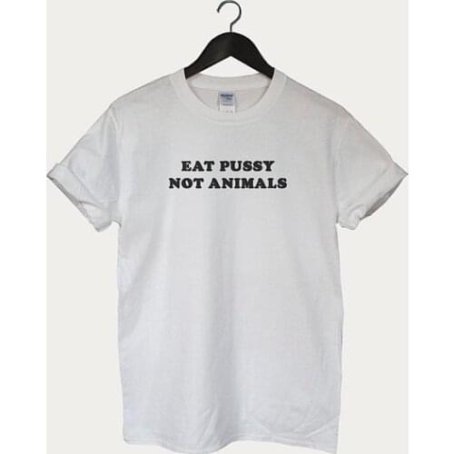 Eat pussy not animals shirt t-shirt pocket unisex top vegan shirt friends animals love Unisex More Size and Color-F013