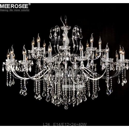 Top K9 Crystal Chandelier Modern Large Indoor Chandeliers Lamps Light 24 Arms Lustre Lighting Fixtures for kitchen Living Room