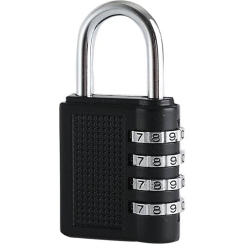 Combination Lock Home Security Padlock Weather Proof Padlock With 4-Digit Smooth Dial For School, Gym, Outdoor Shed Locker
