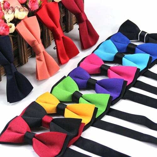 Candy color Brand NEW Mens Imitation Silk Tuxedo fashion Neck Bow Ties for Men wedding party necktie gravata Corbatas butterfly