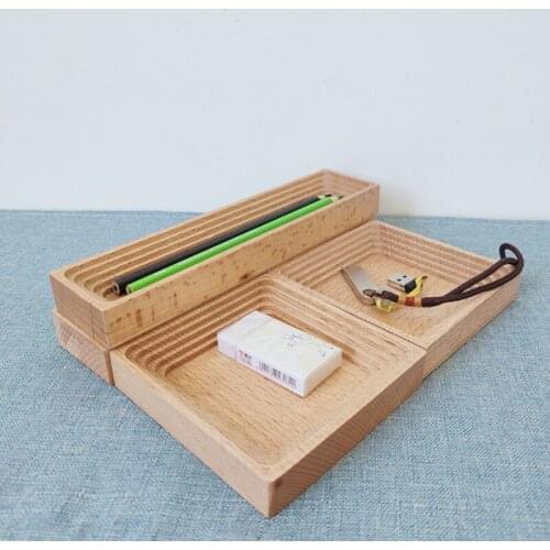 Kitchen Storage Tray Organizer Food Cake Rack Jewelry Serving plateau Storage Tray Table Wooden Coffee Tray Home Decor #R