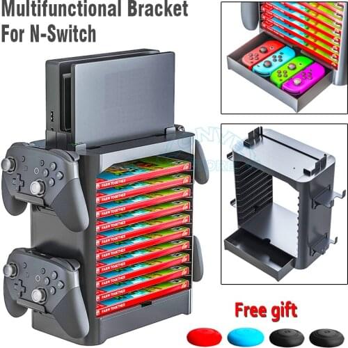 Nintend Switch Multifunctional Storage Bracket Nitendo Game Disc & Handle Controller Stand for Nintendo Switch Accessories