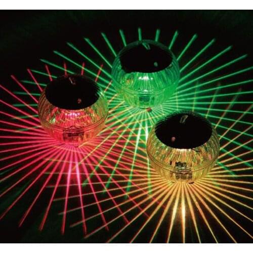 Newest Outdoor Floating Underwater Ball Lamp Solar Powered Color Changing Swimming Pool Party Night Light For Yard Pond Garden