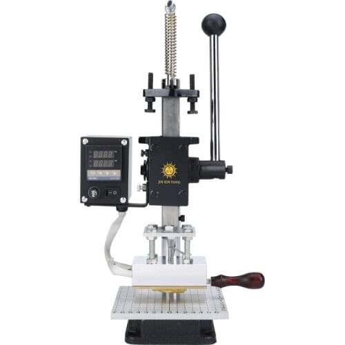 Small Manual Hot Stamping Hot Press Leather Stamping Woodworking Branding And Creasing Machine Equipment