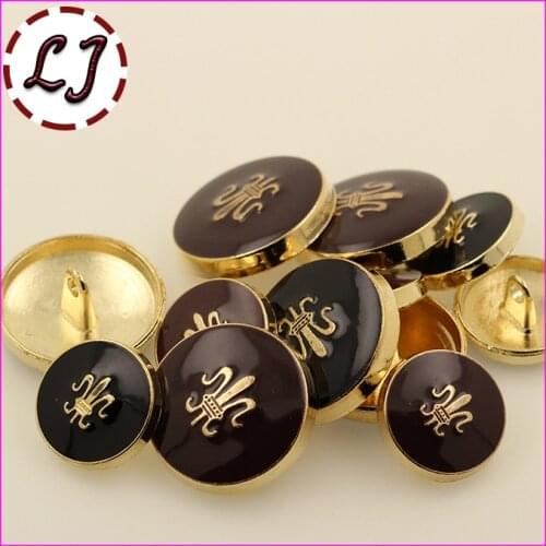 New 10pcs/lot beautiful buttons gold metal button sewing button accessories women clothing scrapbook DIY 15mm/20mm