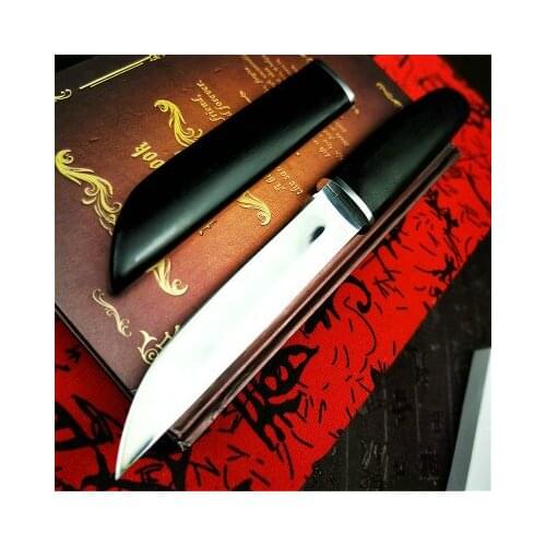 PEGASI Japan gets D2 steel ebony mirror light sharp Japanese samurai sword classic high hardness tactical knife hunting knife