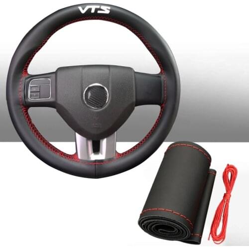 15 Inch Genuine Leather Braided Steering Wheel Cover for Citroen Vts Car Interior Accessories