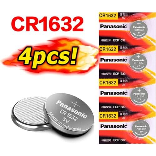 PANASONIC CR1632 3v 4 X original brand new battery for button cell coin batteries for watch computer cr 1632 Remote Control Toy