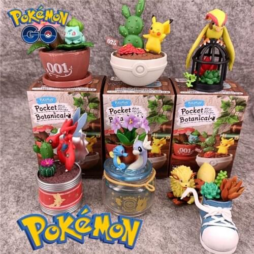 Pokemon Anime Toys Fashion Miniature Landscape Surprise Blind Box Pikachu Scizor Dragonair Arcanine Pidgeot Figure Gift toy