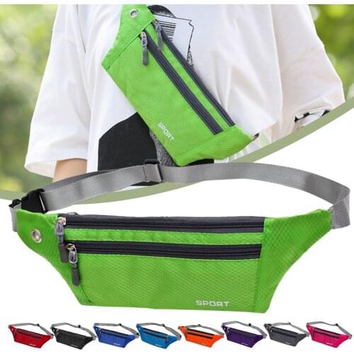 Waist Packs Bag Sports Waterproof Chest Handbag Unisex Multi-function Pockets Waist Packs Belly Belt Bags Running Cycling Bag