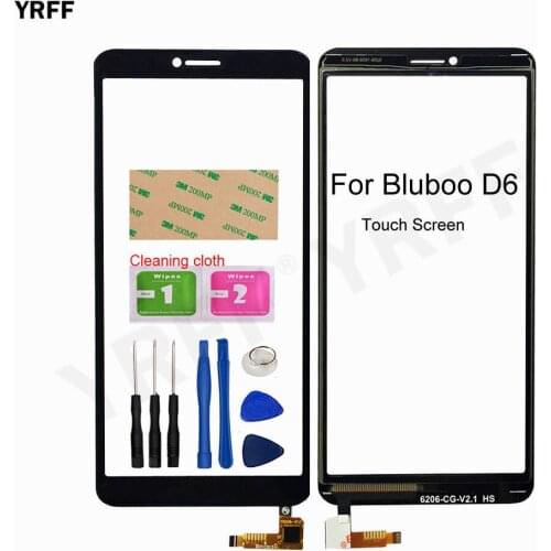 For Bluboo D6 Touch Screen Digitizer Touch Glass Panel Sensor Lens Replacement Parts Free Shipping