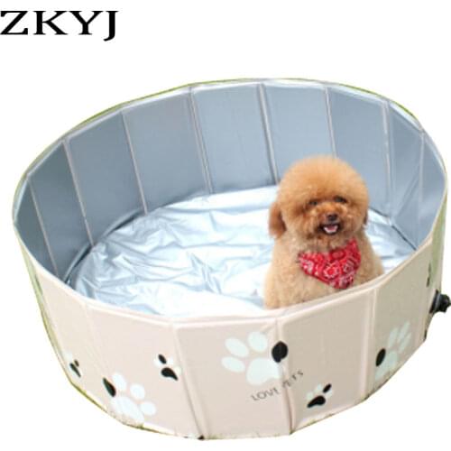 Collapsible Bathing Pool Pet Bath Summer Outdoor Inflatable Pool for Dogs