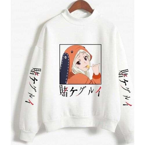 SUNOWE Japanese Anime Kakegurui Yomoduki Runa Kawaii Korean Style Clothes Womens Hoodies Tops Harajuku Fleece Hoody Clothing