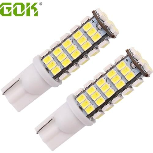 2pcs New LED Car Auto Bulbs t10 68smd 1206 168 192 W5W led White T10 68LED SMD LED Signal Lights Car wedge parking dome light