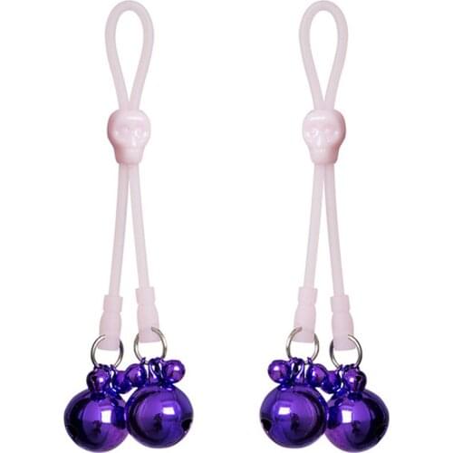 Zerosk 7 Colors Noctilucent Bell Nipple Buster Series Nipple Clamps Breast Clip Female Sex Toys for Women