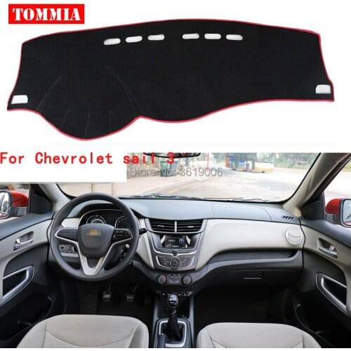 TOMMIA Interior Dashboard Cover Light Avoid Pad Photophobism Mat Sticker For Chevrolet sail 3