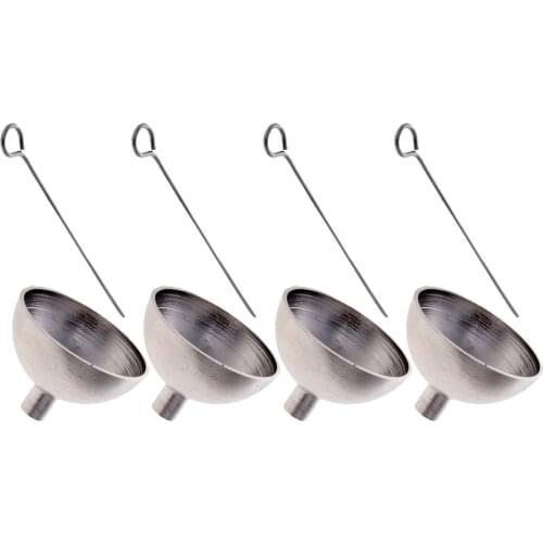 Pack 4 Stainless Steel Stainless Steel Funnel Urn Oil Perfume Filling Tools