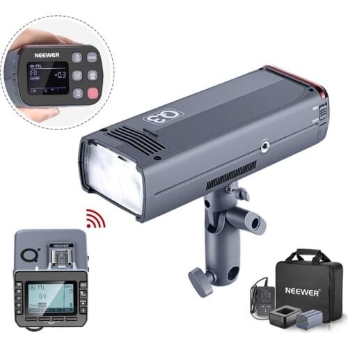 Neewer 200W 2.4G TTL Flash Strobe Compatible with Sony Mirrorless Camera, 1/8000 HSS Pocket Monolight with Q-S Wireless Trigger