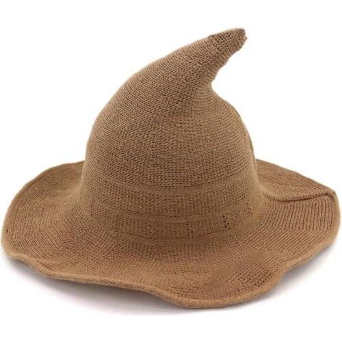 Modern Hat Halloween Witch Hats Women Party Cap Witcher Foldable Wide Breathable Anti-sunburn Bucket Funny Hat Cap