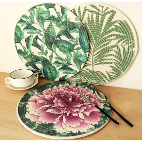 2pcs/pack Oval 45x30cm Table Placemats PVC Knitting Tablewares Pads Heat Insulation Mats Eco Table Decoration Collection