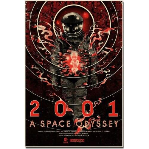 1968 Classic Movie Vintage 2001 Space-Silk Art Poster Wall Sticker Decoration Gift