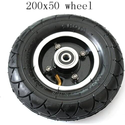 200x50 hota Electric Scooter Tyre With Wheel Hub 8" Scooter 200x50 Tyre Inflation Electric Vehicle Aluminium Alloy Wheel balance