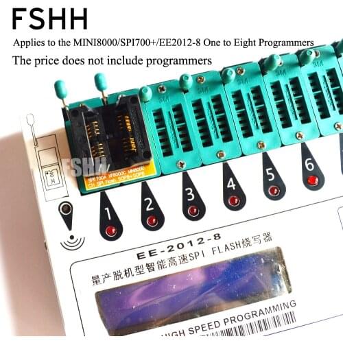 208mil SOP8 Suitable for SPI-FLASH Programmer Adapter 25xx eeprom flash Adapter (Two placement/four rows of pins)
