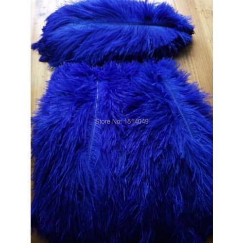 Wholesale Quality 50pcs perfect Leniency Male natural ostrich feather 12-14inch/30-35cm decorative diy sapphire