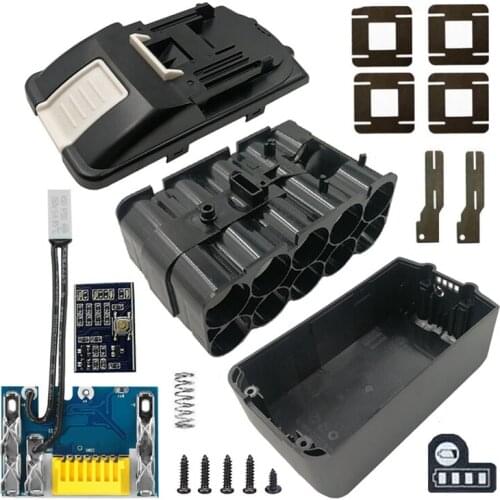 BL1830 10 x 21700 Battery Case PCB Charging Protection Circuit Board Shell Box BL1860 for MAKITA 18V 3.0Ah 9.0Ah House