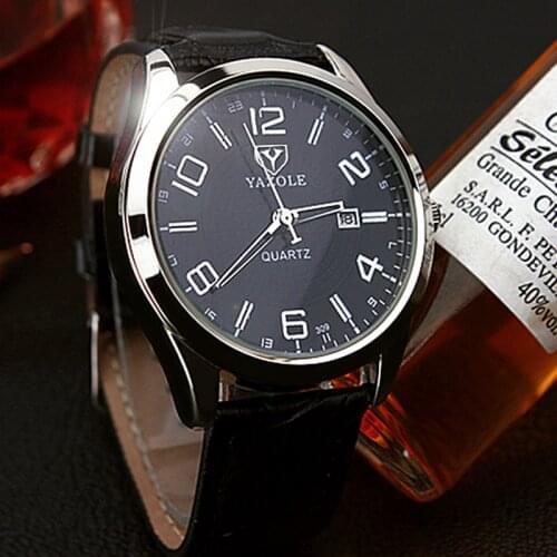 2020 Brand Yazole Watch Business Belt Mens Watch Calendar Fashion Quartz Watch Unique Leisure Leather Watches Relogio Masculino