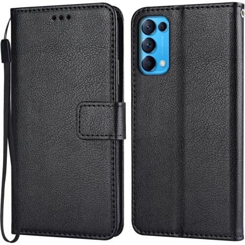 Flip Wallet Magnetic Leather Case for On OPPO Find X3 Lite CPH2145 Coque Plain Funda Luxury Phone Bags Cover