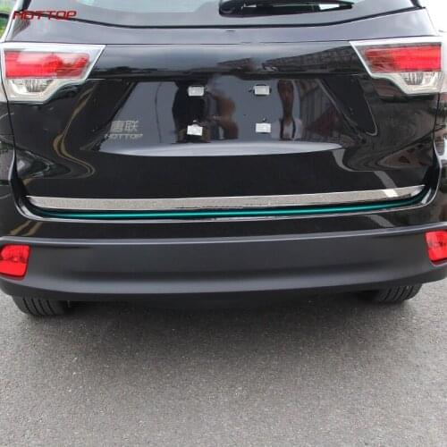 For Toyota Highlander 2015 2016 2017 2018 2019 2020 Chrome Rear Trunk Accent Door Molding Strip Styling Tail Gate Cover Trim