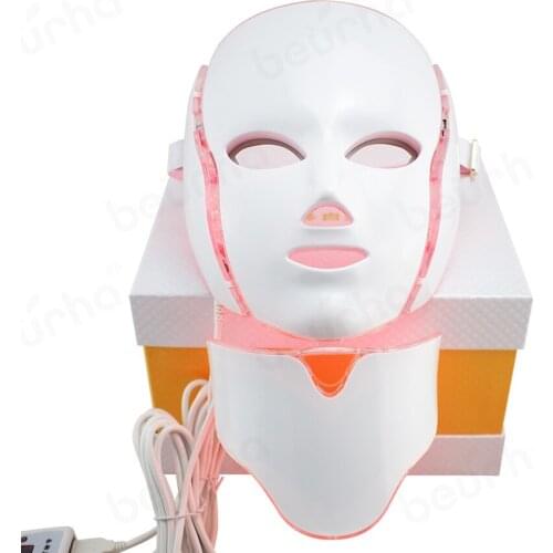 7 Colors Led Facial Mask Face Mask Machine Led Red Light Therapy Skin Rejuvenation Led Anti Wrinkle Electronic Facial Mask Hufu