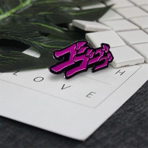 JOJOs Bizarre Adventure STEEL BALL RUN Enamel Pins and Brooches Women Lapel Pin Backpack Bags Hat Badge Metal Figure