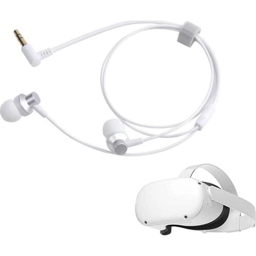 VR Accessories For Oculus Quest 2 VR Headset Deep Bass Headphone Wire Earphone 3D 360 Degree Sound Earphones For Oculus Quest2