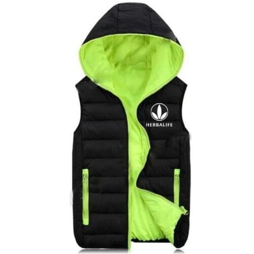 Herbalife clothes new cotton t feather men and women winter coat quilted hooded clothes